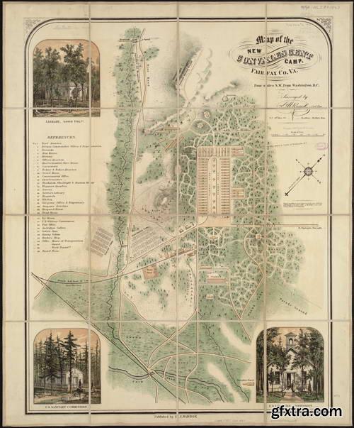 Antique Maps of the U.S. Civil War 67xJPGs