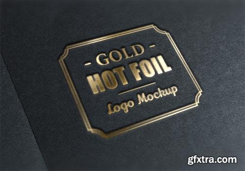 PSD Source - Gold Stamping Logo Mock-Up