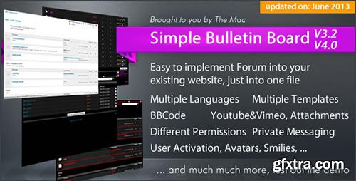 CodeCanyon - Simple Bulletin Board v3.1