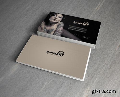 Tattoo Studio Design Business Card PSD Template