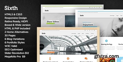 ThemeForest - Sixth v1.0 - Responsive Multipurpose HTML Template - FULL