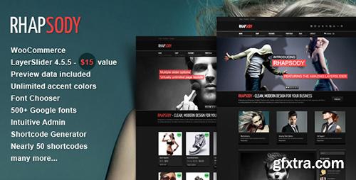 ThemeForest - Rhapsody v1.1 - WordPress Multi Purpose Theme - FULL