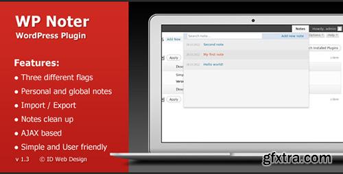 CodeCanyon - WP Noter v1.3