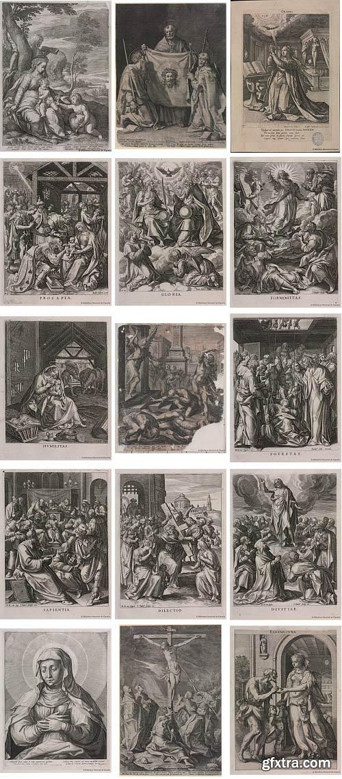 Raphael Sadeler, Dutch Engraver (1561-1632), 161xJPGs