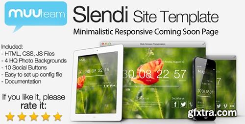 ThemeForest - Slendi - Responsive HTML Coming Soon Page - RIP