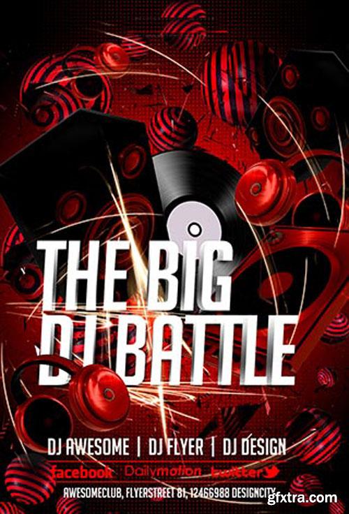 DJ Battle Party Flyer/Poster PSD Template