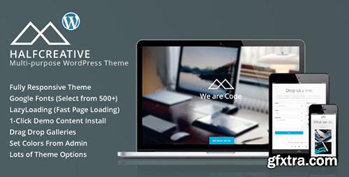 ThemeForest - HalfCreative v1.0.2 - One Page Portfolio WordPress Theme