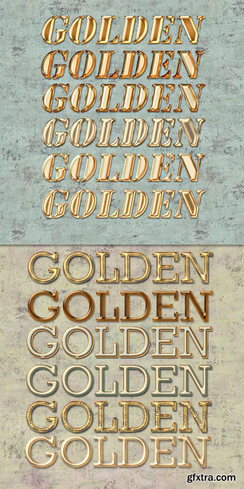 12 Golden Photoshop Styles