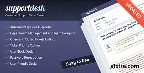 CodeCanyon - SupportDesk Customer Support Ticket System v1.4