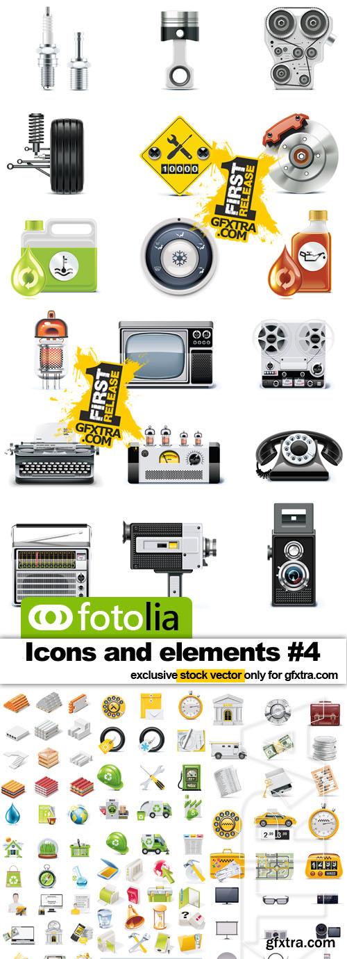 Icons and elements for design #4 - 25x EPS Fotolia