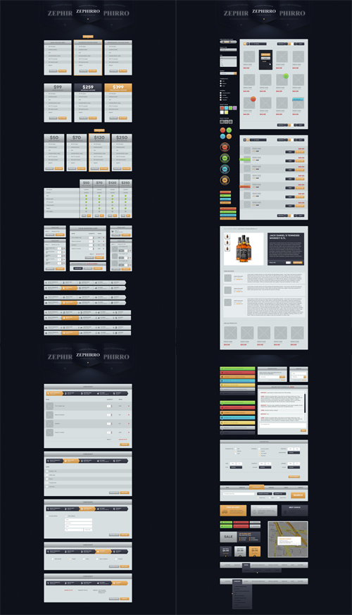 Zephirro UI Mobile Set