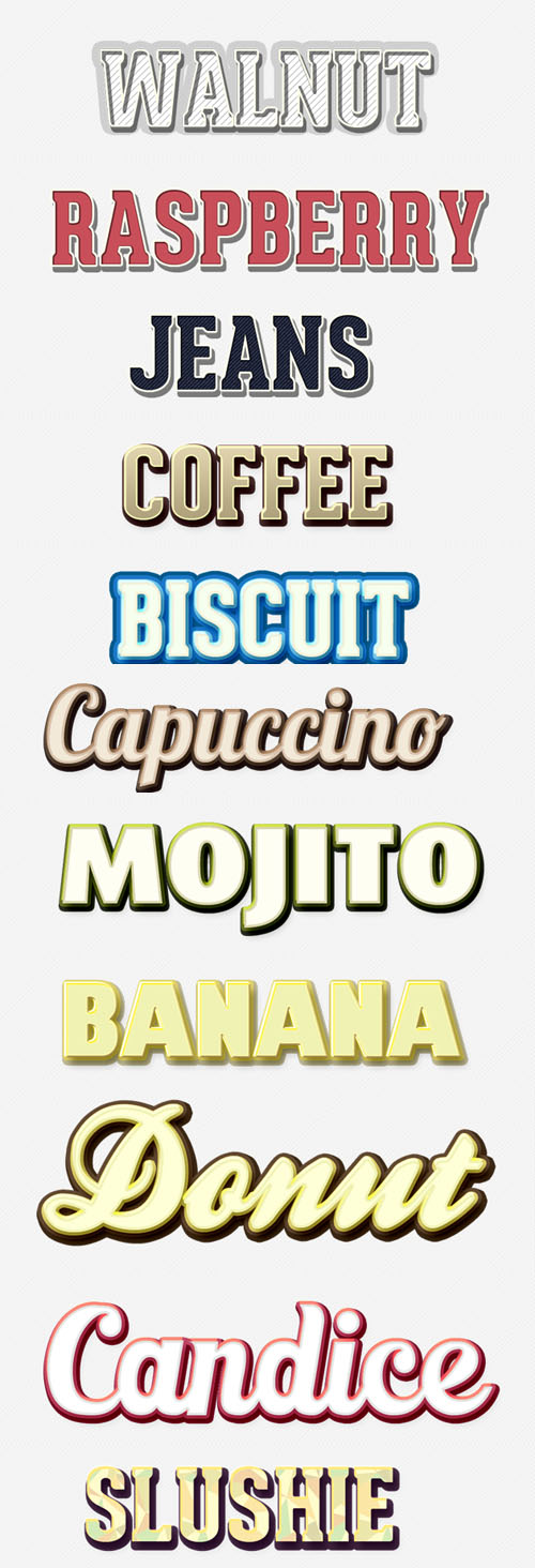 Retro Text Effects