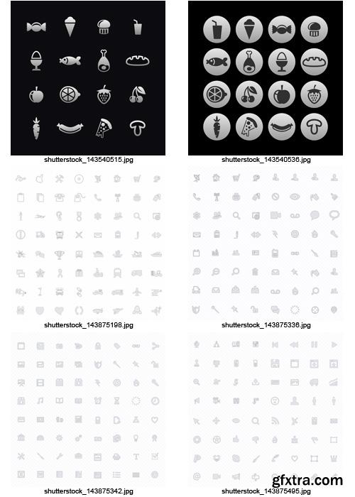 Amazing SS - Black & White Icons 3, 25xEPS