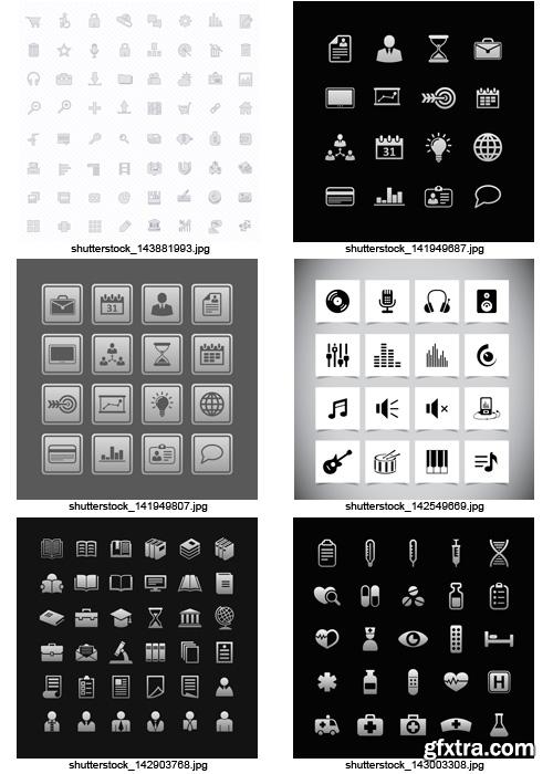 Amazing SS - Black & White Icons 3, 25xEPS