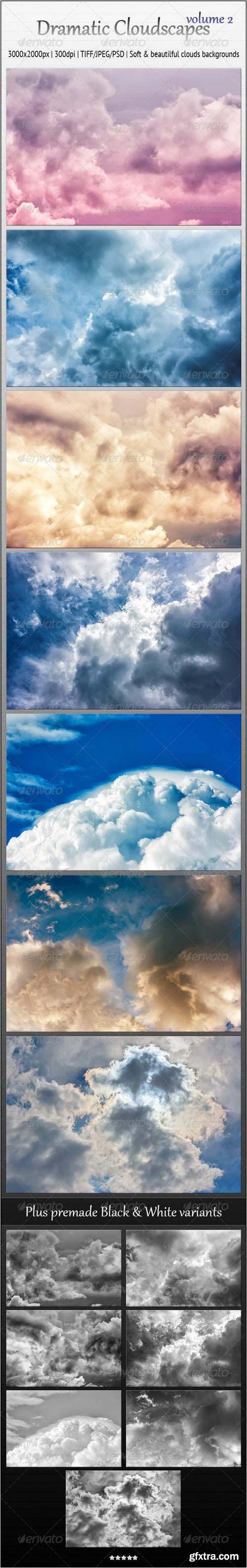 GraphicRiver - Dramatic Cloudscapes, Vol. 2 - Soft Backgrounds