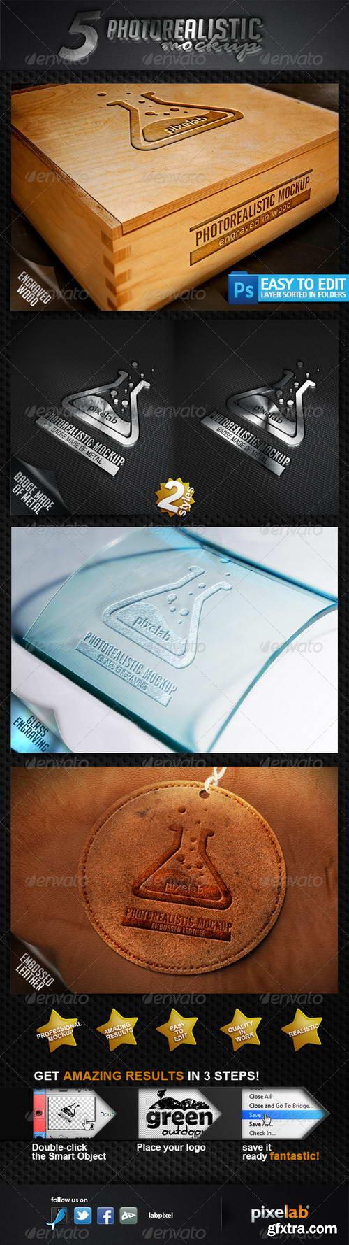 GraphicRiver - Photorealistic Logo MockUp