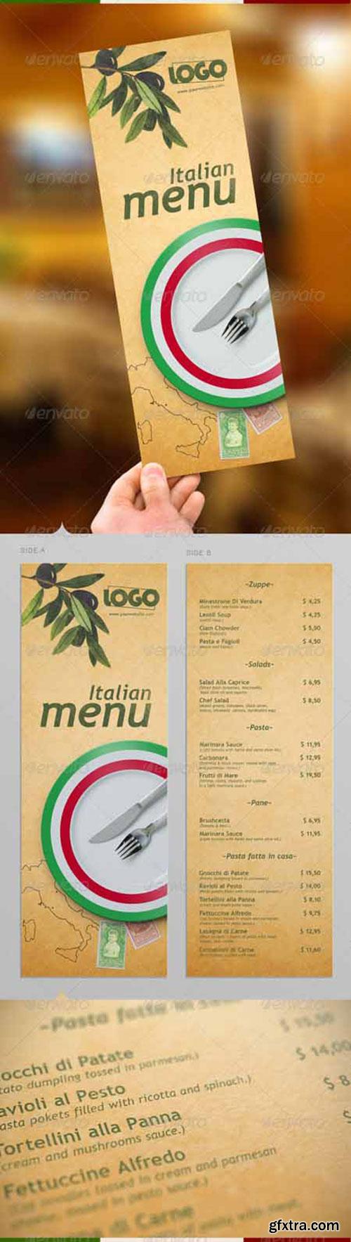 GraphicRiver - Italiano Menu Template