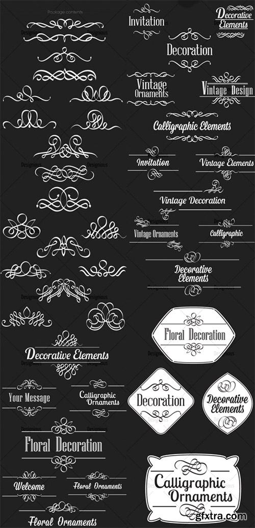 Ornamental Floral Vector Pack 154