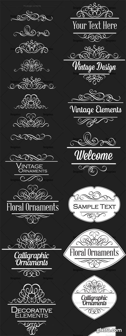 Ornamental Floral Vector Pack 156