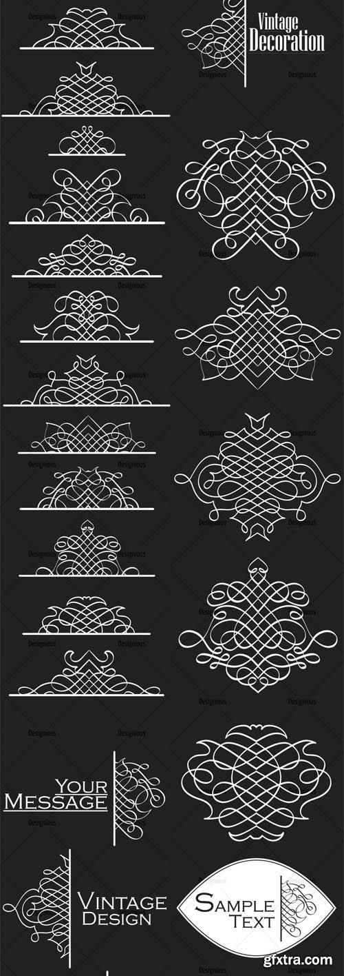 Ornamental Floral Vector Pack 157