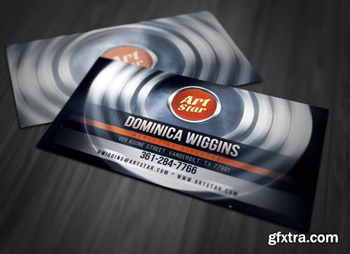 Abstract Circles Business Card