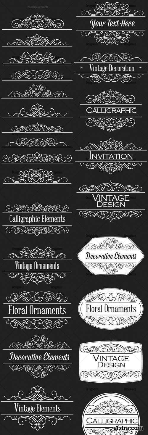 Ornamental Floral Vector Pack 158