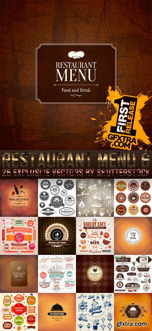 Amazing SS - Restaurant Menu 6, 25xEPS