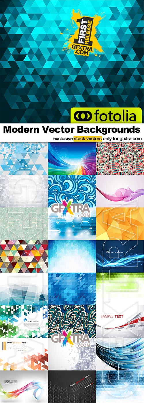 Modern Vector Backgrounds -25x vectors