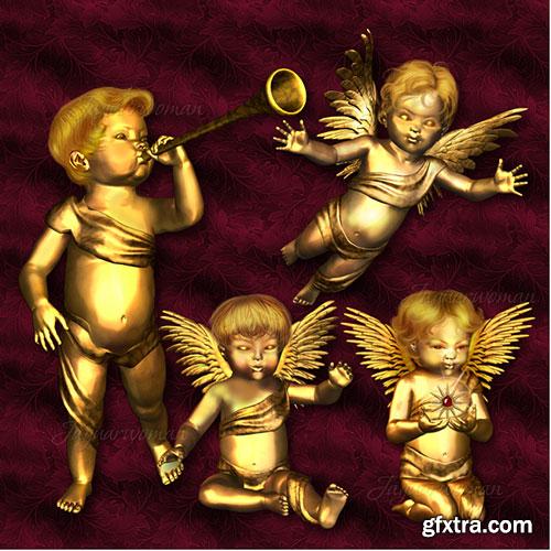 JaguarWoman's Golden Cherubs