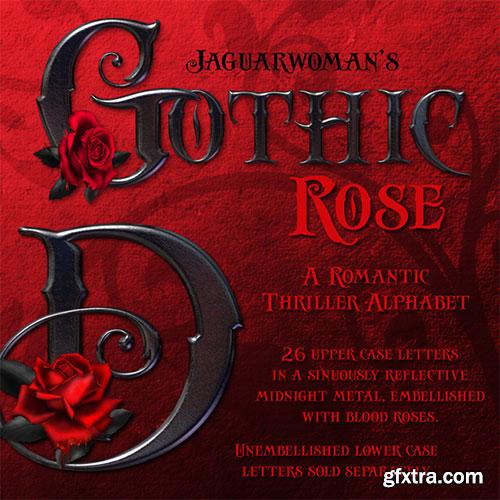 JaguarWoman's - Gothic Rose Alphabet