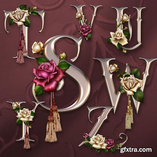 JaguarWoman's Anniversary Rose Decorative Alphabet