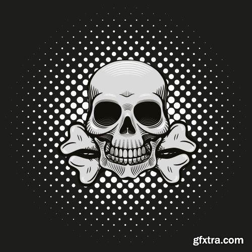 Amazing Skull Design - Shutterstock 25xEPS