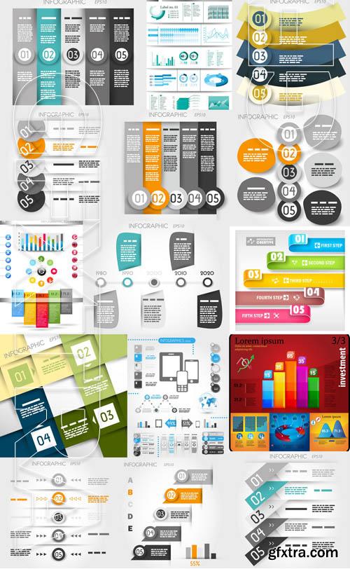 Infographic and design elements #10 - 19x EPS 6x AI