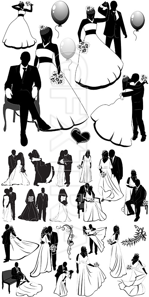 Wedding silhouettes