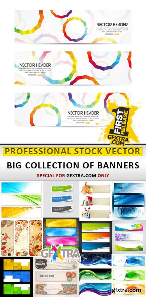 Big collection of vector banners