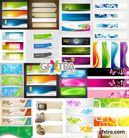 Big collection of vector banners