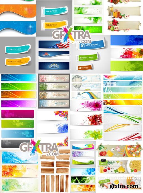 Big collection of vector banners