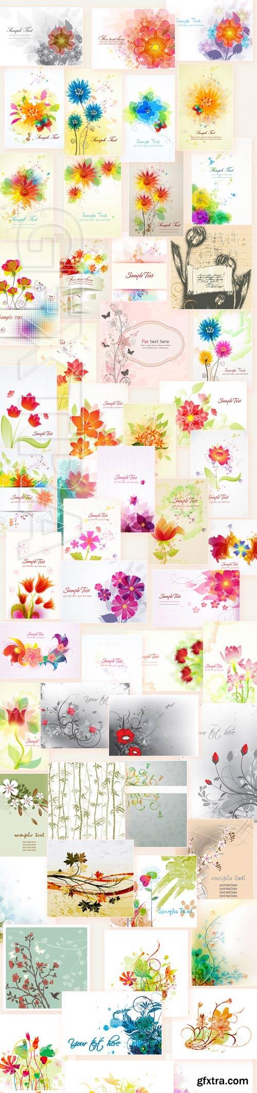 100 Floral Vector Illustrations