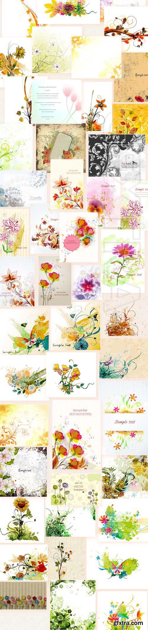 100 Floral Vector Illustrations