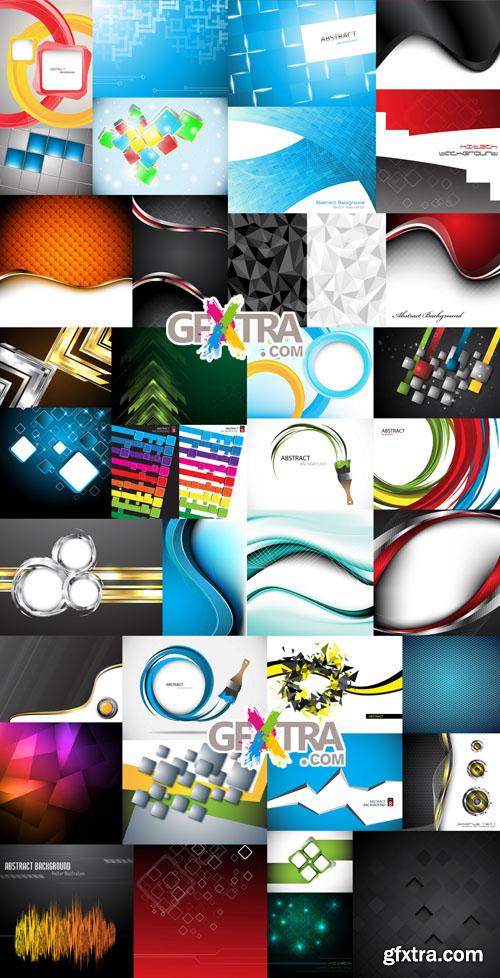 Collection of vector abstract backgrounds