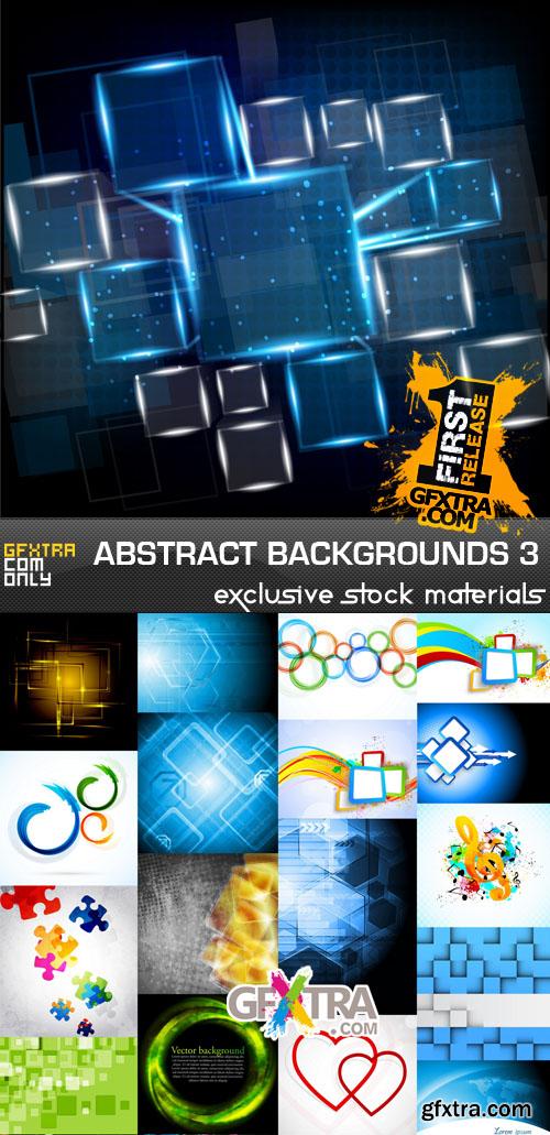 Collection of vector abstract backgrounds 3