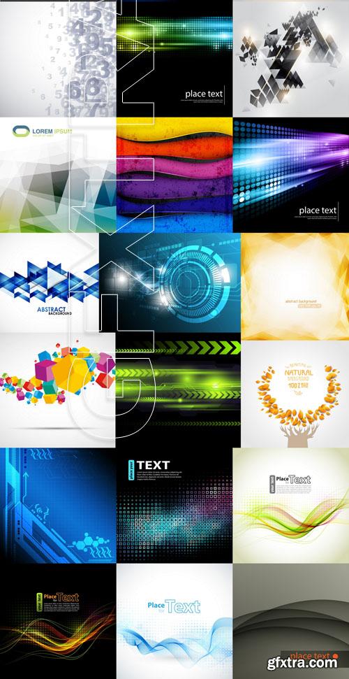 Collection of vector abstract backgrounds 4