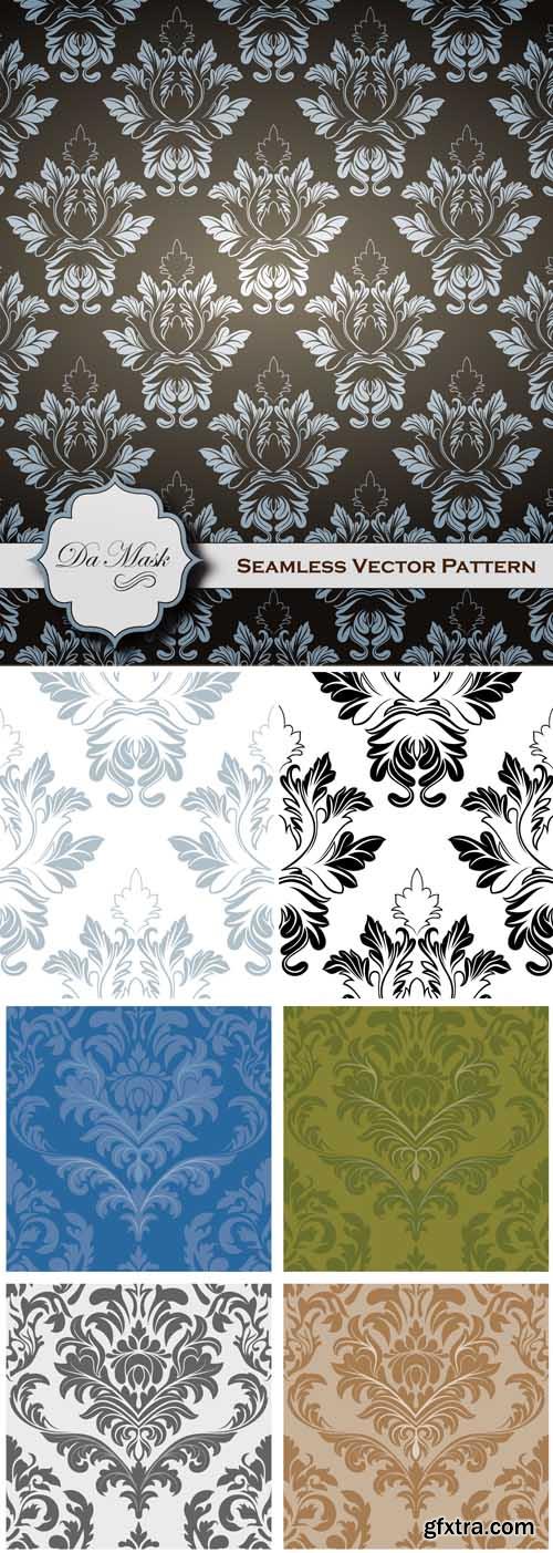 Vintage and Damask Vector Patterns