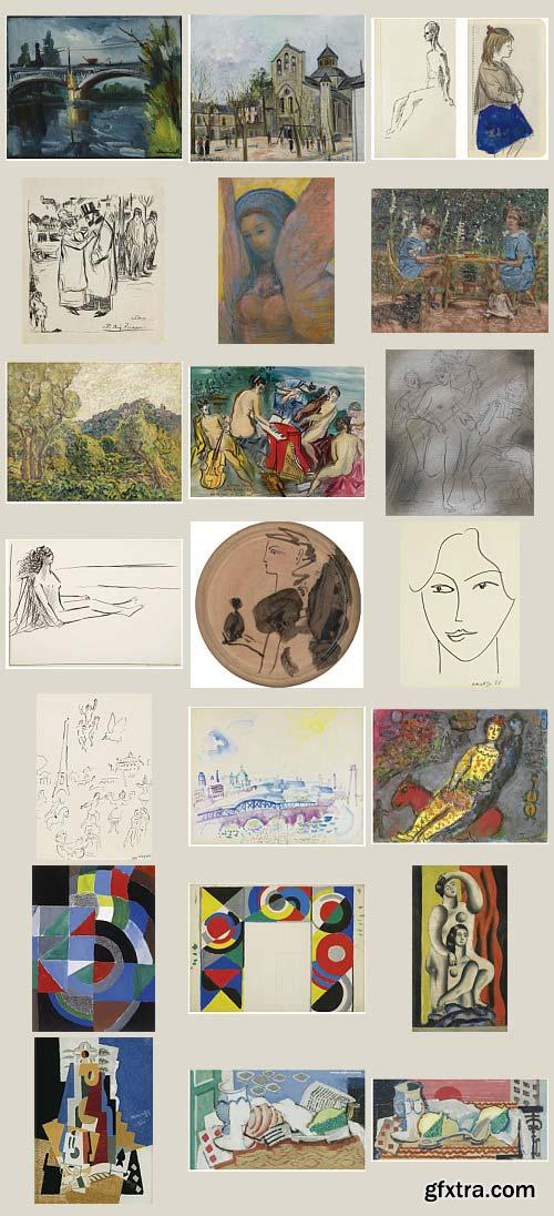 Sotheby's Auction Lots - Paris Modern Art, 68 Artists & 453xJPGs