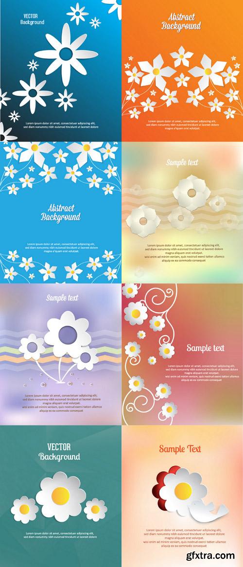 Abstract 3D Flowers Set 2 - 32xEPS