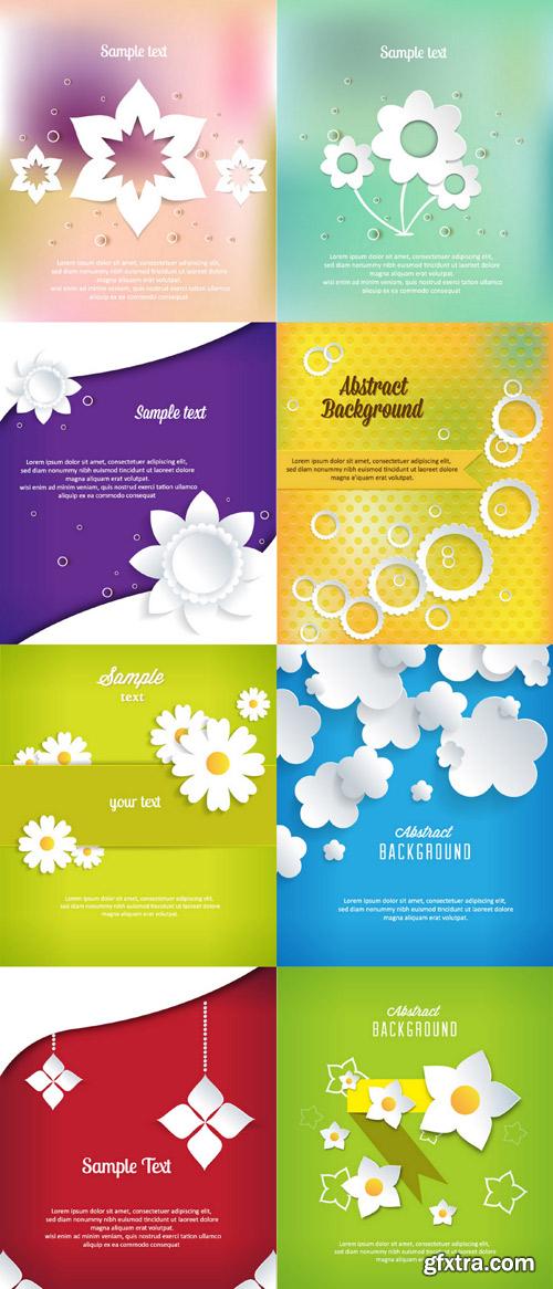 Abstract 3D Flowers Set 2 - 32xEPS