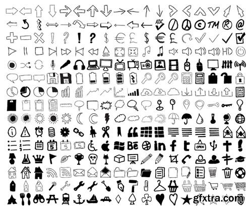 Hand Drawn Icon Set