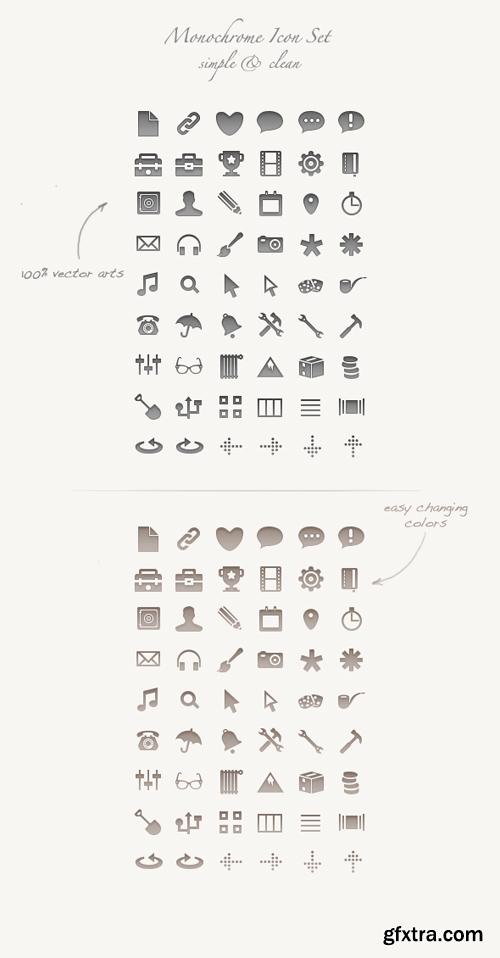 Monochrome Icon Set