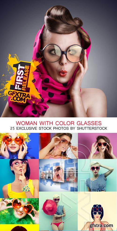 Amazing SS - Woman with color glasses, 25xJPGs