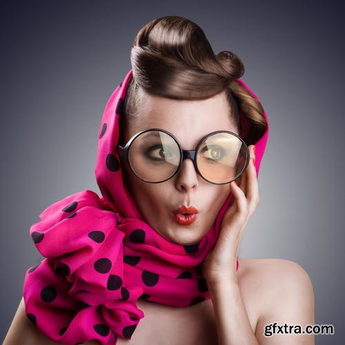 Amazing SS - Woman with color glasses, 25xJPGs